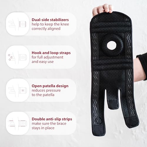 KARM Kids Knee Brace - Osgood Schlatter Knee Brace Youth for Kids, Sports, Pain, Arthritis, Patella, Meniscus Tear, MCL, A...