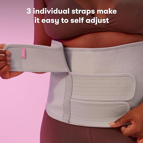 Frida Mom Belly Binder, Postpartum Essentials for Natural and C-Section Recovery, Adjustable Compression Wrap, After Birth...