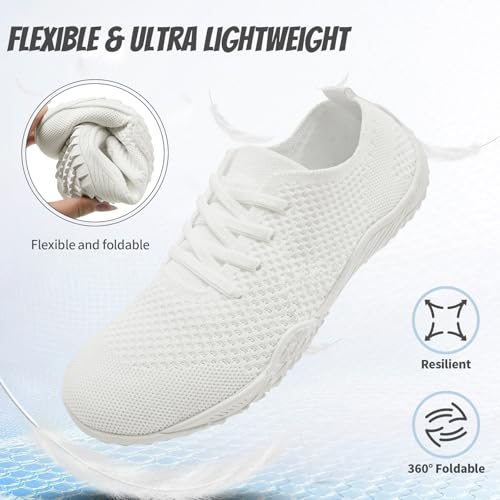 WCIDFY Barefoot Shoes Women Zero Drop Gym Walking Shoes Non Slip Minimalist Tennis Lightweight Breathable Yoga Sneakers