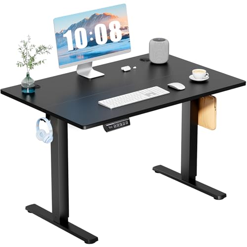 DUMOS 40 Inch Electric Standing Desk Height Adjustable, Sit to Stand Up Computer Workstations Work PC Table Home Office St...