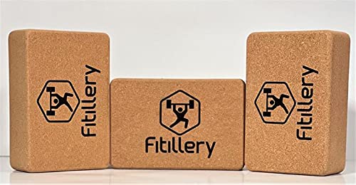 Fitillery Yoga Block, Resilient Material, Easy to Grip, Comfortable Edges - 2 PACK