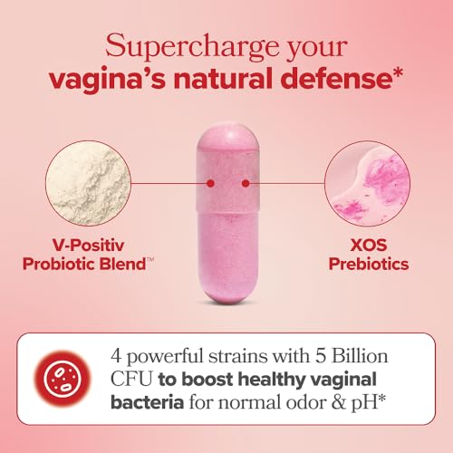 O Positiv URO Vaginal Probiotics for Women pH Balance with Prebiotics & Lactobacillus – Vaginal Health Supplement – Promot...