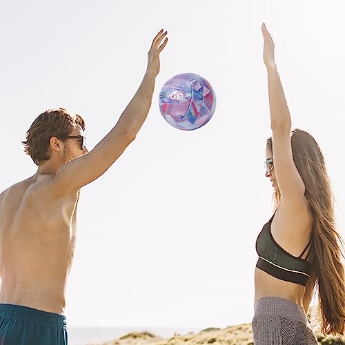 PECOGO Volleyball Size 5 PU Leather Soft Indoor Outdoor Volleyballs Sports Training Game Play Ball for Beginner, Teenager,...