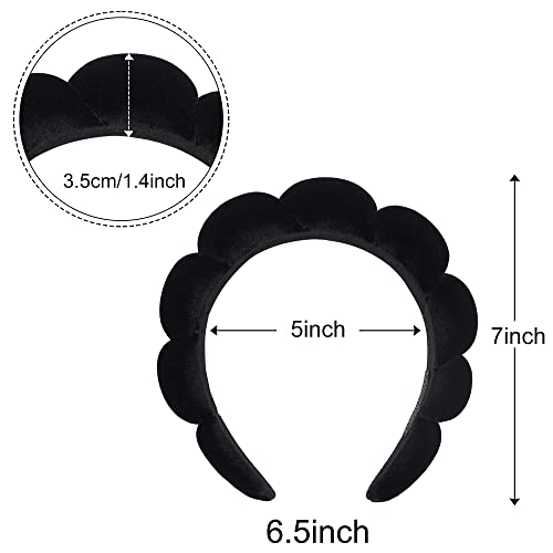 Ayesha Spa Headband for Women Sponge Headband for Washing Face Clouds Soft Hairband Makeup Headbands for Women Girls Showe...