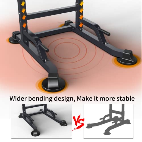 Power Tower Dip Station Workout equipment Pull up Bar for Home Gym Adjustable Height Strength Training Fitness Excercise E...