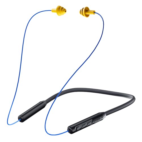 MIPEACE Bluetooth Earplug Headphones, Neckband Wireless Earbuds earplugs-29db Noise Reduction isolating in-Ear earplug Ear...