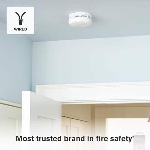 First Alert SM300-AC, Interconnect Hardwire Dual Sensor Smoke Alarm with Battery Backup, 1-Pack