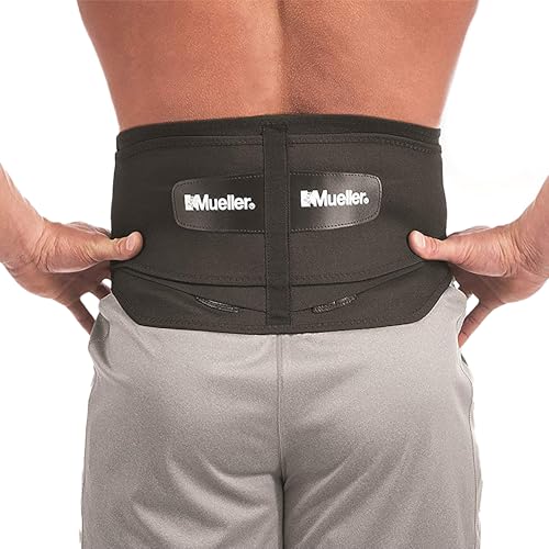 MUELLER Sports Medicine Lumbar Back Brace with Removable Pad, Ideal for Upper and Lower Back Pain, Relief & Support for Me...