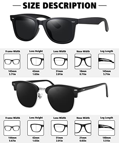 MEETSUN Polarized Sunglasses for Men Women Classic Retro Sun Glasses for Driving Fishing UV Protection