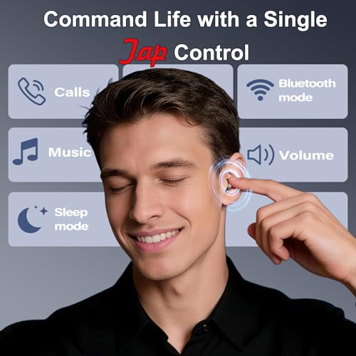 WXQZXO 2026 Sleep Earbuds Bluetooth 6.0 in Ear, Mini Sleep Headphones with Sleep Monitor and APP, Small Earplugs for Side ...