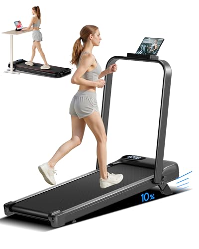10% Walking Pad Treadmill Folding Treadmill for Home Office 300LBS with Remote Control