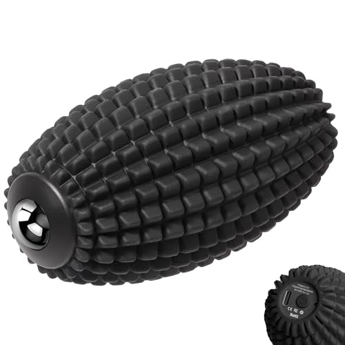 JIEJUNJIE Vibrating Massage Ball for Full Body Relaxation, Silicone Trigger Point Massager Ball for Back, Neck, Foot, Musc...