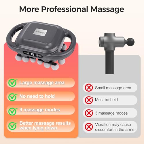 JIASHENG Massage Gun Set with 24 Heads, 9 Modes & 9 Speed Levels, Deep Tissue Percussion Massager for Muscle Pain Relief, ...