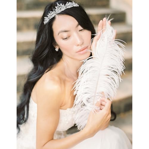 CURASA Silver Crown, Wedding Headpiece for Birde Tiaras and Crowns for Women Princess Little Girls Birthday Crystal Crown ...