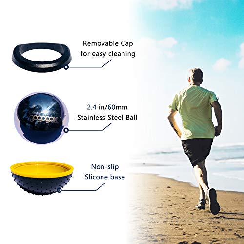 Cryosphere Cryo Ball Cold Massage Roller Ball, 60mm Ice Roller for Sore Muscle Relief - Plantar Fasciitis Deep Tissue Mass...