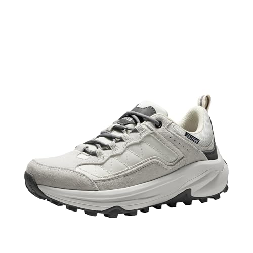 NORTIV 8 Women's Waterproof Hiking Shoes with Arch Support Outdoors Leather Walking Trekking Camping Tennis Workout Cross ...