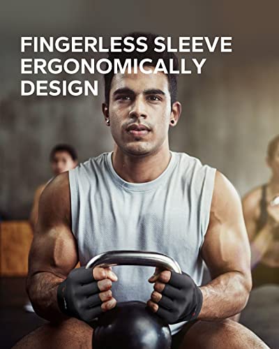 BraceBull Arthritis Gloves (1 Pair), Copper Infused Fingerless Compression Gloves, RSI and Relieve Hand Pain for Women & Men