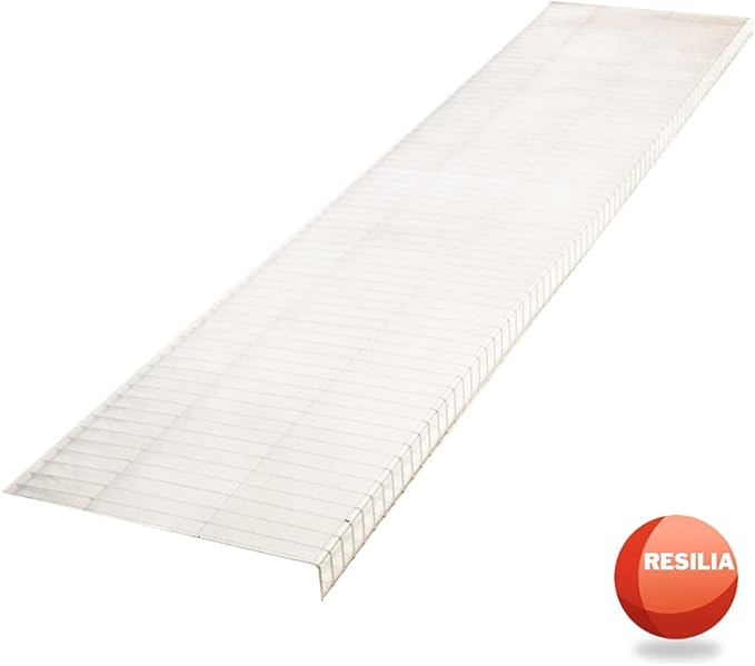 Heavy Duty Vinyl Closet Shelf Liner for Wire Racks or Shelving - for Kitchen Pantry or Cabinet Storage, Clear, 16 Inches x 4 Feet - 4 Pack, Non-Adhesive, Waterproof, Stain-Resistant, Cut-to-Size