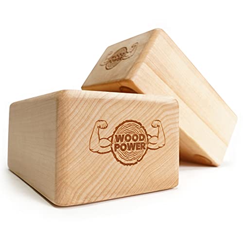 WOODPOWER BalanceBlocks - Handstand Blocks & Yoga Block in One - Bodyweight Training, Gymnastics, Acrobatics, Yoga, Yoga p...