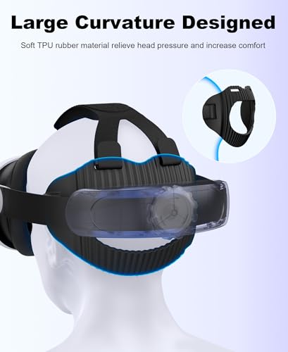 Head Strap for Quest 3S/ Quest 3/Quest 2, Elite Strap Replacement Enhanced Support Comfort, VR Headset Accessories Compati...