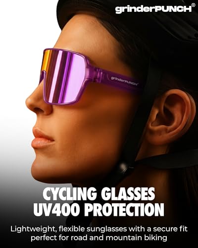 grinderPUNCH XL Baseball, Pickleball, Running, Hiking & Cycling Polarized Sport Sunglasses for Men & Women with UV Protection