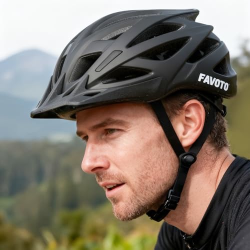 Favoto Bike Helmet for Adults – Lightweight Bicycle Helmet with Visor, MTB & Road Bike Helmet for Men and Women, CPSC Cert...