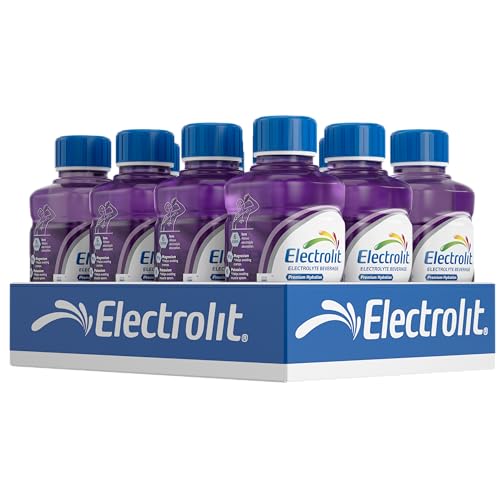 Electrolit, Electrolyte Beverage, Grape, 21 Fl Oz bottle (Pack of 12)