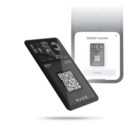 Rolling Square Aircard Wallet Tracker - Bluetooth Wallet Finder Find My Network Compatible with Business Card Feature NFC/...