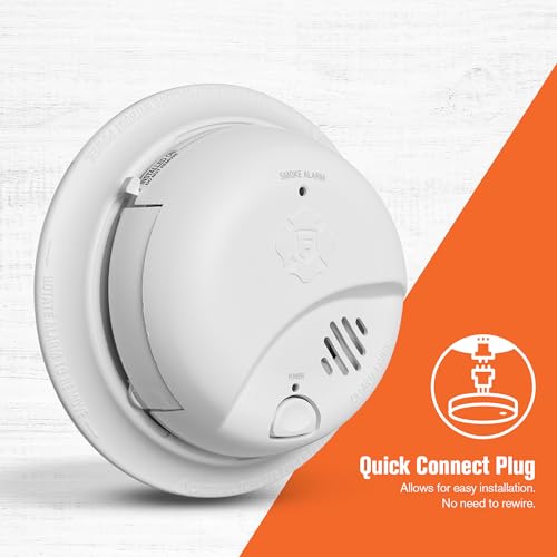First Alert SMI100-AC, Hardwire Interconnect Smoke Alarm with Battery Backup, 12-Pack
