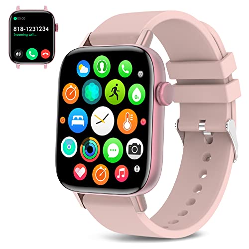 PJYUBVOR 1.9" Smart Watch for Women - Bluetooth Call Fitness Tracker with Heart Rate/Sleep Monitor/Menstrual Reminder, DIY...