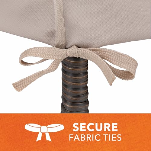 Modern Leisure Chalet Stackable/High Back Bar Chair Cover - Weather-Resistant Fabric - Outdoor Furniture Protection Perfec...