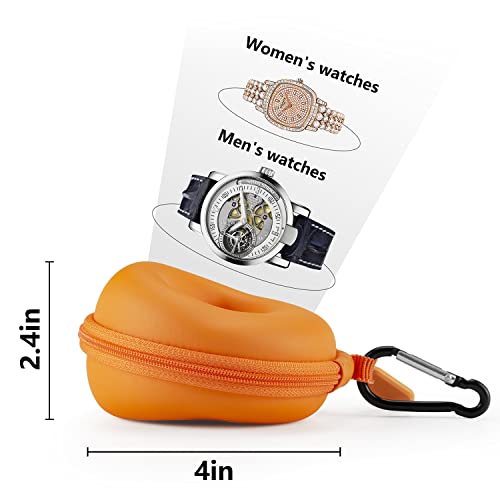 HELMDY Watch Travel Case for Women: Portable Single Watch Box Organizer Travel Watch Case 1 Slot - Fits all Wristwatches &...