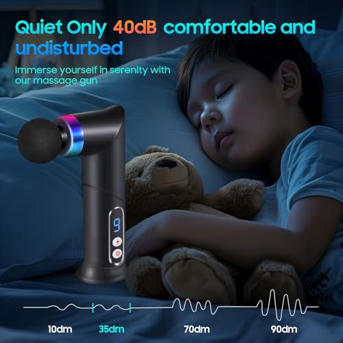 JOYSUWERUN Massage Gun – Mini Massage Gun for Portable Deep Tissue Massage – Quiet Massage Guns for Muscle Relaxation,
