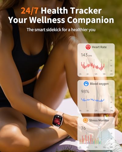 SAIKATI Smart Watch for Men Women Bluetooth Call, 1.85" HD Touch Screen AI Voice Smartwatch, Fitness Tracker with Sleep/He...