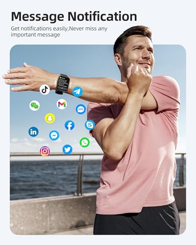 Parsonver Smart Watch, 5ATM Waterproof Watch for Swimming, Fitness Activity Tracker with 110+ Sports Modes, Heart Rate/Sle...