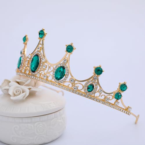 FORSEVEN Crystal Tiaras Birthday Crown for Women Wedding Rhinestones Princess Party Headbands Hair Accessories for Women H...