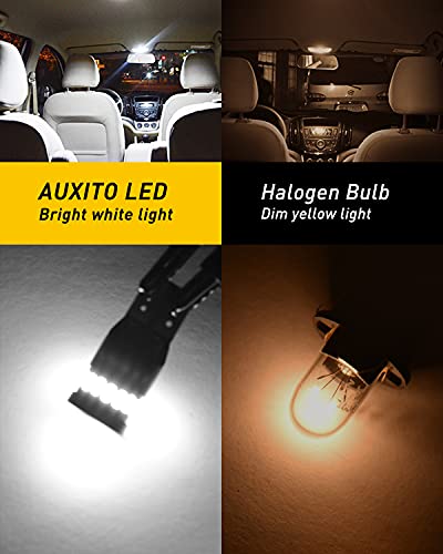 AUXITO 194 LED Bulbs for License Plate Light 168 175 2825 W5W T10 24-SMD 3014 Chipsets 6000K White for Car Dome Door Map D...