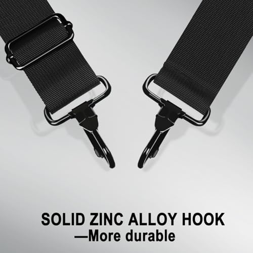 72 inch Shoulder Strap, Universal Replacement Laptop Shoulder Strap with Adjustable Buckles and Metal Hooks for Briefcase ...