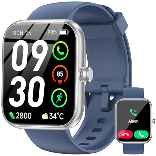 Smart Watch with Alexa Built-in, 1.83" HD Touchscreen Fitness Tracker, Bluetooth Notifications/Calls, IP68 Waterproof, 12...