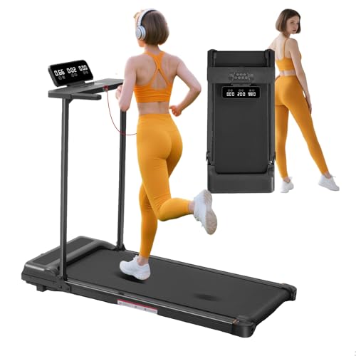 POTUPUS Walking Pad with Handle Bar and Incline, 3.0HP Under Desk Treadmill for Home Small Space, 0.6-7.6MPH Portable Walk...