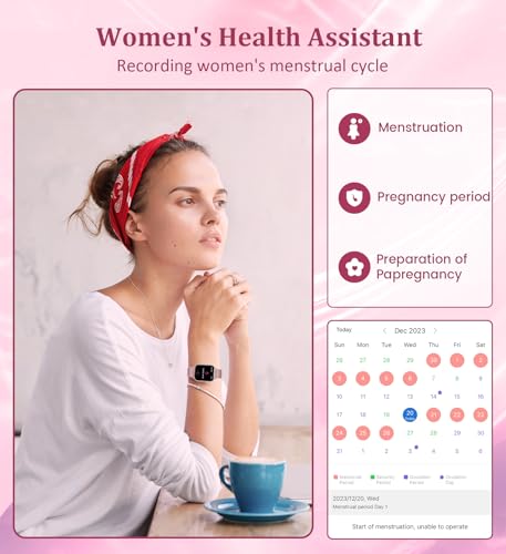 1.83'' Smart Watch for Women with Bluetooth Call (Answer/Dial), Activity Fitness Tracker with 100+ Sport Modes Heart Rate/...