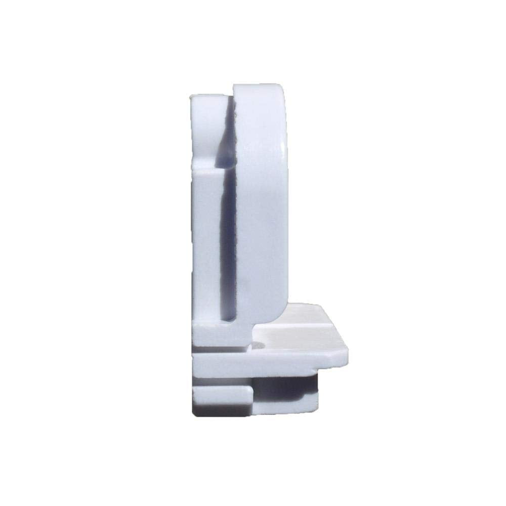 Leviton 13452 Fluorescent Medium Bi-Pin Socket, 18/24/36W, 660W 600V, White, Viton Material