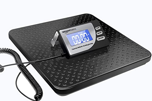 Amazon Basics Digital Postal Scale, Heavy Duty Weighing Platform for Packages, Shipping, 660 lb Capacity, 1 Ounce Readabil...