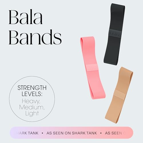 Bala Booty Bands Resistance Bands for Women & Men - Elastic Exercise Bands for Working Out - Wrist, Ankle, Legs & Booty Ba...