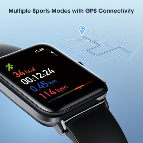 LIVIKEY Smart Watch, Fitness Tracker with Heart Rate Monitor, Blood Oxygen, Sleep Tracking, 41mm Smartwatch Waterproof wit...