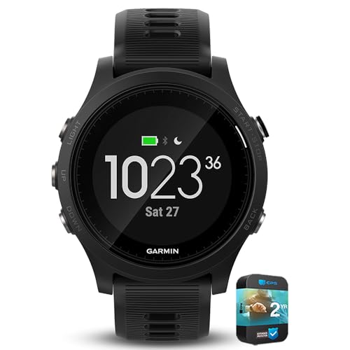 Garmin 010-N1746-00 Forerunner 935 GPS Watch, Multisport, Altimeter, Battery, Black (Renewed) Bundle with 2 YR CPS Enhance...