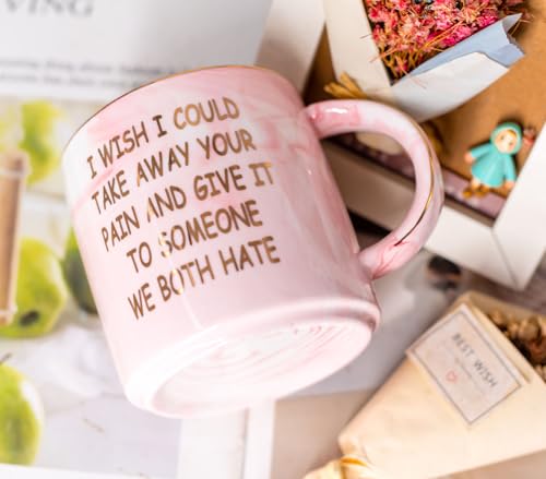 Mugpie Get Well Soon Gifts for Women - Cute I Wish I Could Take Away Your Pain Coffee Mug - Feel Better Surgery Recovery C...
