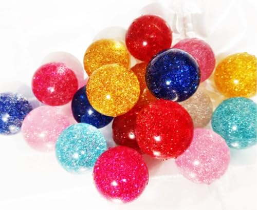 Kikeep Large Bouncy Ball 45mm for Kids Glitter Bounce Balls Party Favors Super Bouncy Balls Gift for Kids Rubber Super Bou...