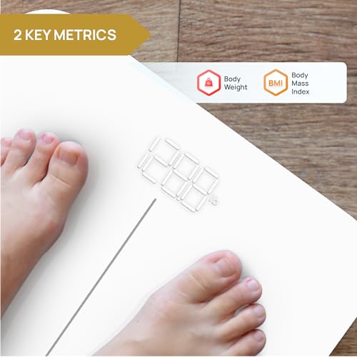INEVIFIT Smart Premium Bathroom Scale, Highly Accurate Bluetooth Digital Bathroom Body Weight Scale, Precisely Measures We...