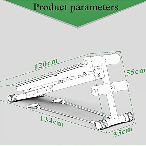 Sit-ups Auxiliary Multifunction Weight Bench Adjustable Supine Board Dumbbell Bench Abdominal Muscles Fitness Equipment fo...